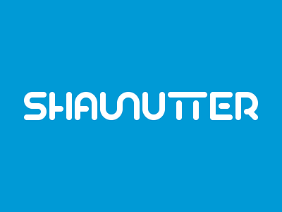 Shaun Utter Logo #1 connected flat fragmented logo logotype minimal shaun stencil type typography utter vector