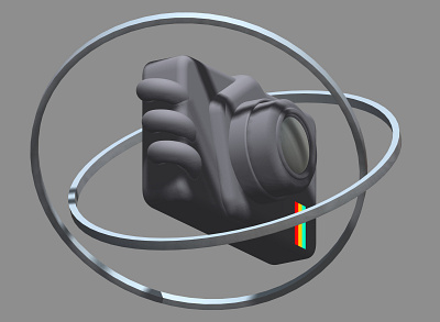 3D camera design 3d design minimalist motion spline