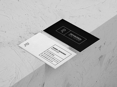 DR Business Card Mock up branding business card design identity letter mark logo stationary