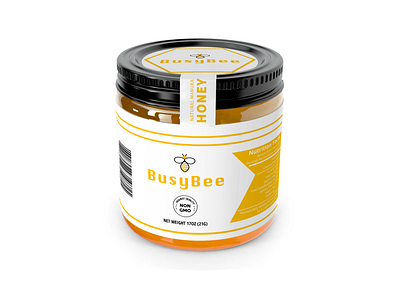 BusyBee Jar Package Design / Branding adobe adobe illustrator brand identity branding design graphic design illustration illustrator logo logo design package design packaging