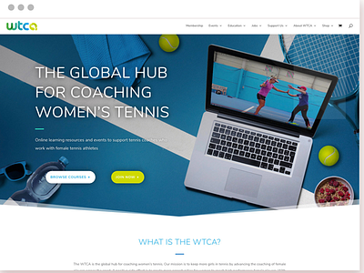Tennis Coaching E-learning Website Redesign