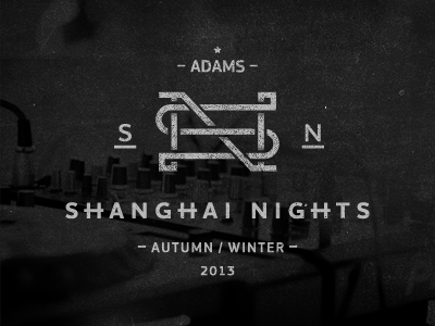 Logo for nightparty "Shanghai nights" helsinki logo nightclub party shanghai