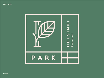 Park Club branding club dance ecology festival finland flag forest green helsinki identity logo natural nightclub organic party plant restaurant tree