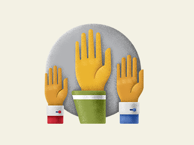 Icon democracy gray green grunge hands human rights icon infographics people texture vote