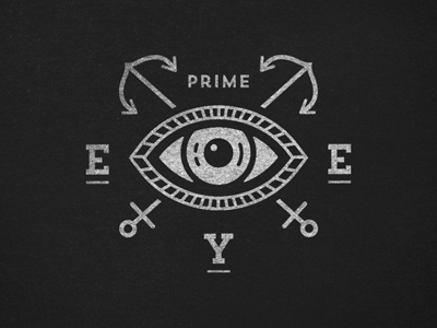 Prime Eye Logo anchor eye grunge hipster logo prime tattoo
