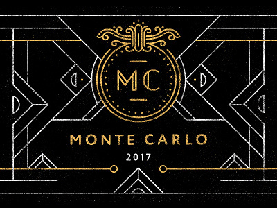 Monte Carlo 2017 casino club gold graphic helsinki montecarlo ornament party texture