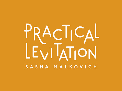 Practical Levitation album ambient chillout font levitation logo microcosmos music practice type typographic yellow