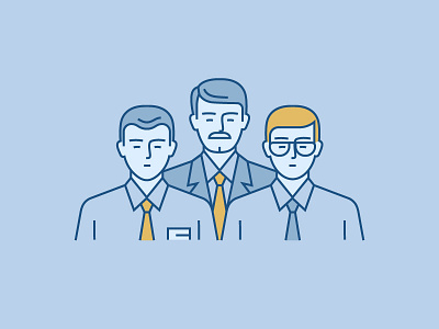 Icon for Annual Report business companion icon illustration manager office partner serious