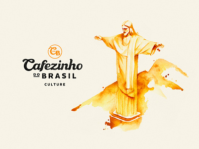 Cofezinho do Brazil - illustration brasilia cafe coffee culture identity illustration logo watercolor