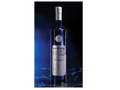 Blue Diamond Vodka an award winning label branding design labels package design