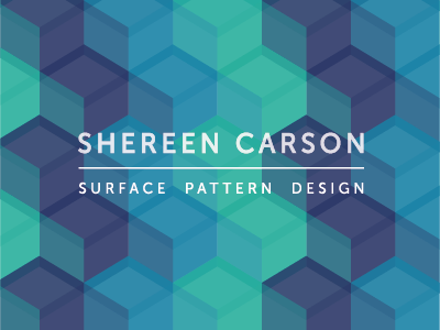 Self Branding bold colourful geometric pattern surface design