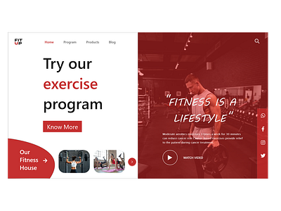 Fitness Website Design