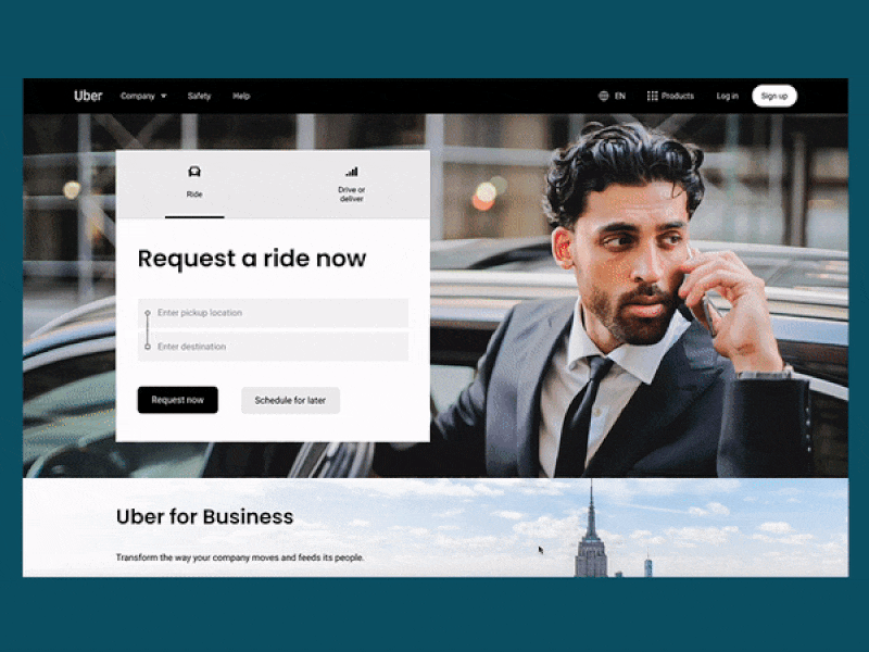 UBER Micro Interactions recreate design figma motion graphics ui