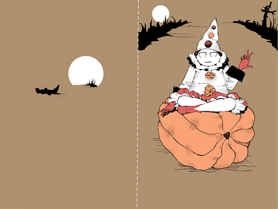 Halloween is Coming Series | Clown Card