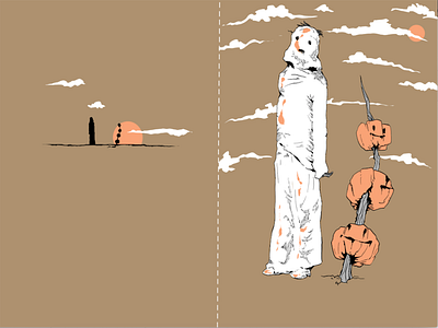 Halloween is Coming Series | Jack Card creepy design greeting card halloween illustration vintage