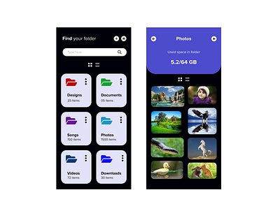 Folders ui ux