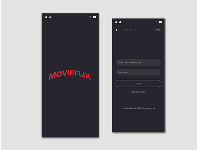 Login movieflix1 ui ux