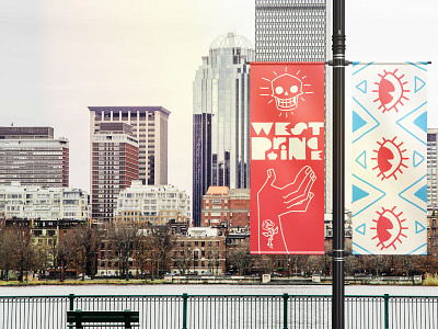 West Prince Banners branding design illustration mockup