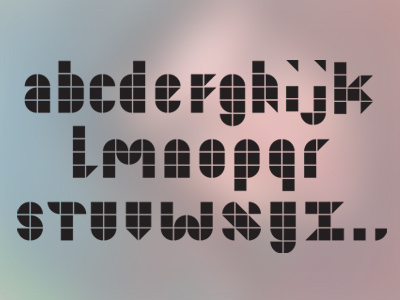 Modulair Font blocks font type typography
