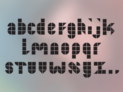 Modulair font