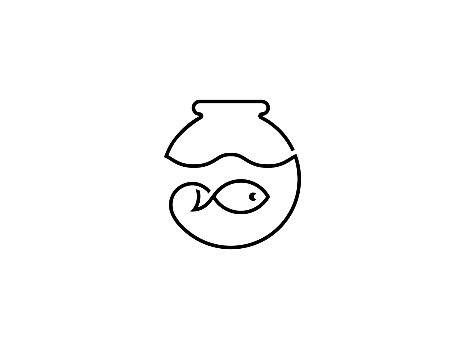 Fishbowl Logomark by Paulina M. Design on Dribbble