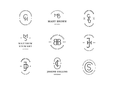 60 Monograms & Logo Templates