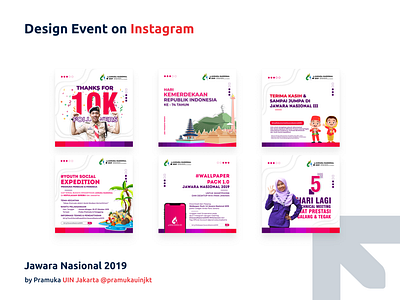 Design Event Jawara Nasional 2019 at Instagram design jakarta jawara nasional logo pramuka scout scouts uin uin jakarta