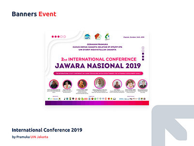 Banner International Conference 2019 UIN Jakarta design jakarta scout uin uin jakarta