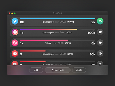 mac app "Social Task"