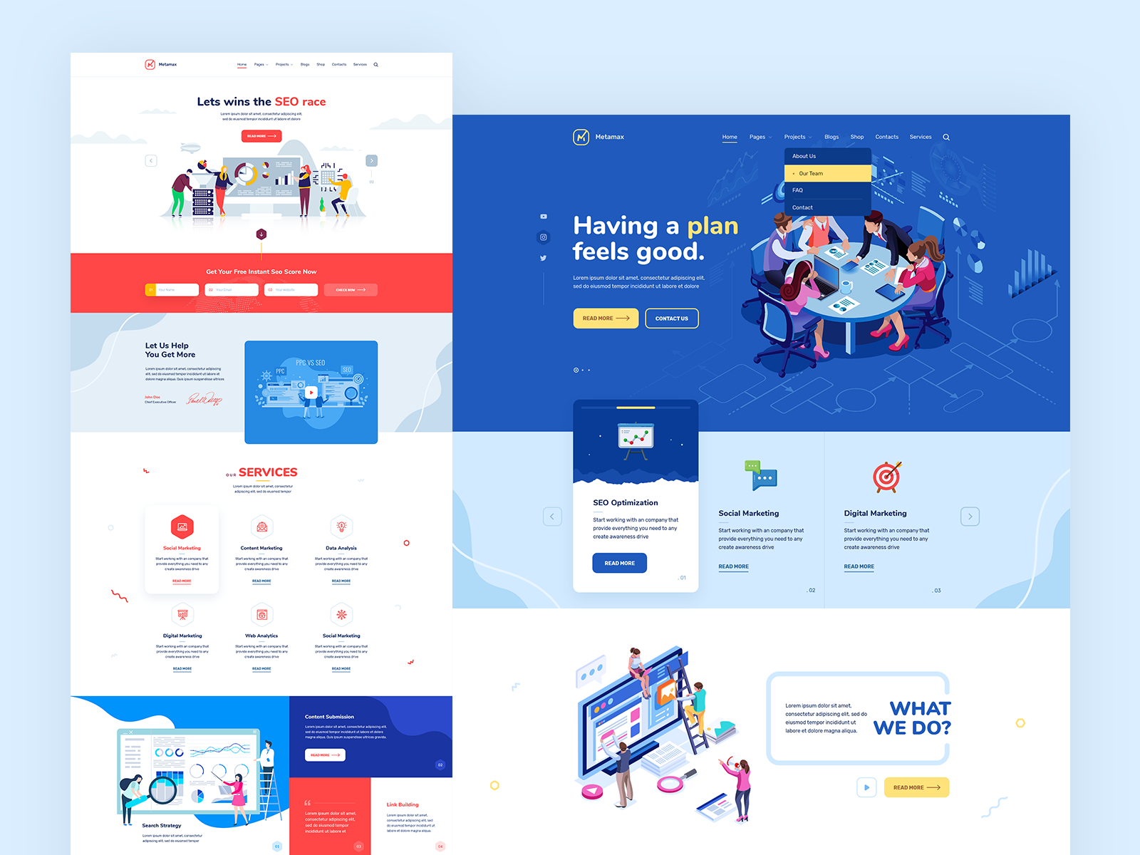 metamax - website design by Slava Kharkov on Dribbble