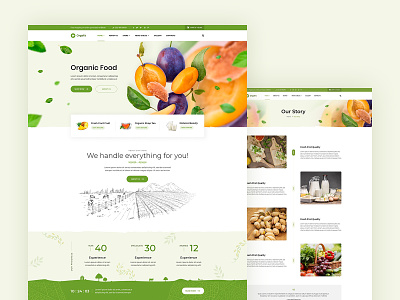 orgafit - website design organic ui webdesign website