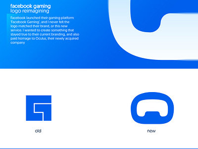 Facebook Gaming logo redesign concept branding concept design facebook gaming gaming graphic design icon logo redesign