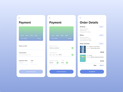Credit Card Checkout dailyui design typography ui ux vector