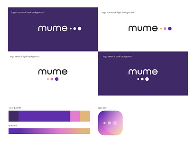 Mume app icon branding dailyui design icon logo typography ui