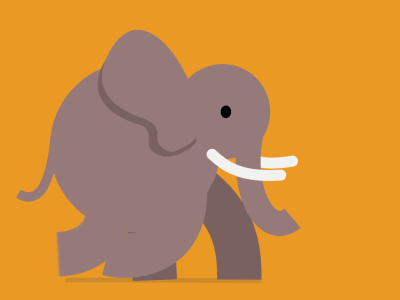 Elvis the Elephant - A Walk Cycle animal animated animated gif elephant gif walk cycle