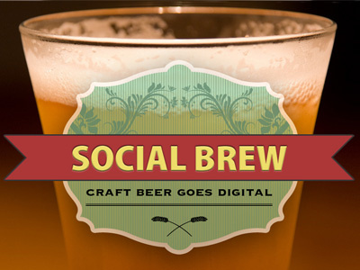 Social Brew beer label
