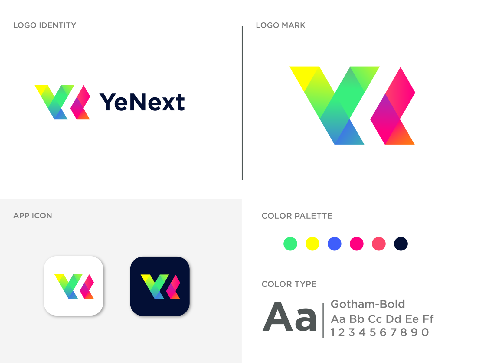 YeNext logo design by Riad Hasan Hridoy on Dribbble