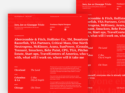 Resume refresh art direction branding design digital digital design typography ui uiux visual design webdesign