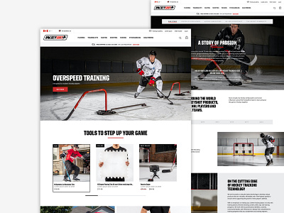 Hockeyshot redesign art direction digital design ecommerce marketing typography uiux visual design website