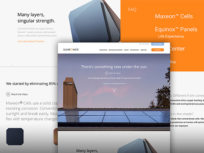 Sunpower Landing Pages art direction digital digital design landing pages uiux web webdesign