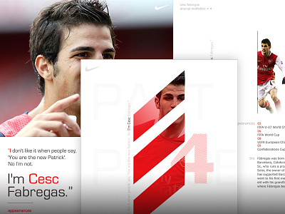 #4 arsenal art direction digital digital design football landing pages nike print soccer visual design web