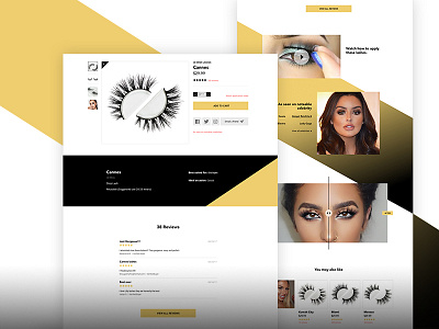 Beauty PDP Concept ad beauty digital design product page retail uiux visual design webdesign