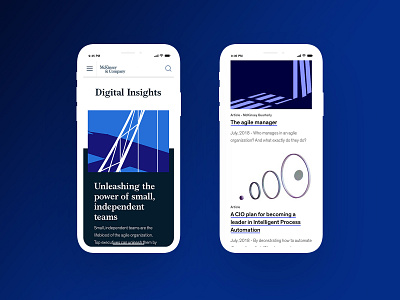 McKinsey - Digital Insights Mobile Refresh branding design digital digital design marketing refresh typography uiux visualdesign website