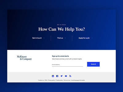 McKinsey - Footer Concept Refresh