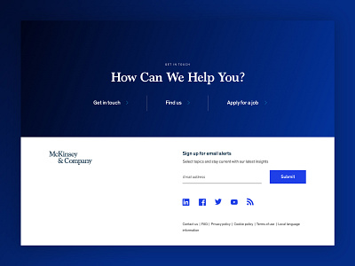 McKinsey - Footer Concept Refresh