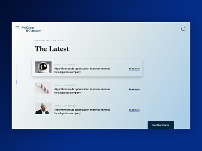 McKinsey - Homepage Blade Concept Refresh