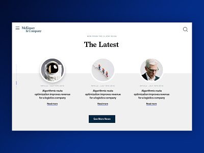 McKinsey - Homepage Blade Concept Refresh