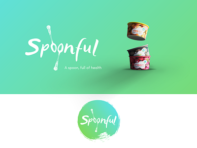 Spoonful branding colorful design graphicdesign logo logo design logo designs marketing packaging product design yogurt