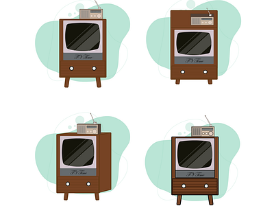 Vintage television ai classic classic tv illustrator old old tv television tv vector vintage design vintage illustration
