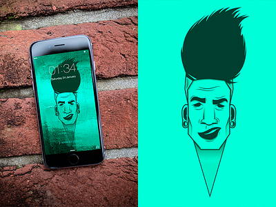 iPhone Wallpapers (free) background behance character design free freebies hair hipster iphone new threadless wallpaper